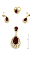 Picture of Simple And Elegant African Wine Red 3 Pieces Jewelry Sets