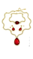 Picture of Sparkling And Fresh Colored Crystal Middle Eastern 3 Pieces Jewelry Sets