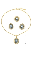Picture of The Integrity Of  Gray Venetian Pearl 3 Pieces Jewelry Sets