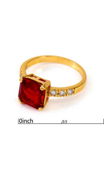 Picture of Odm Red Cubic Zirconia Rings