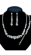 Picture of First Class Zine-Alloy Rhinestone 3 Pieces Jewelry Sets