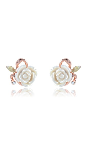 Picture of Delicate Zine-Alloy Floral Stud 