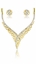 Show details for Romantic  Gold Plated Hollow Out 2 Pieces Jewelry Sets