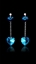 Show details for Fashionable Heart & Love Swarovski Element Drop & Dangle