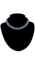 Show details for Lovely And Touching Cubic Zirconia Brass Collar 16 OR 18 Inches