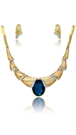 Picture of Diversified Dubai Style Dark Blue 2 Pieces Jewelry Sets