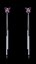 Show details for Trendy Style  Single Stone Platinum Plated Drop & Dangle