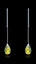 Show details for 20 Year China Export Single Stone Colourful Drop & Dangle