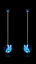 Show details for Well Crafted Platinum Plated Heart & Love Drop & Dangle