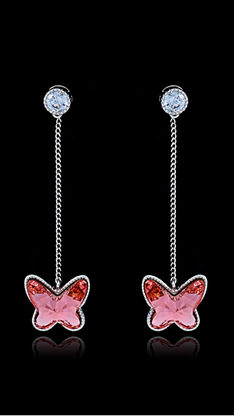 Picture of Attractive And Elegant Swarovski Element Zinc-Alloy Drop & Dangle