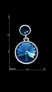 Picture of Unique And Creative Dark Blue Swarovski Element Drop & Dangle