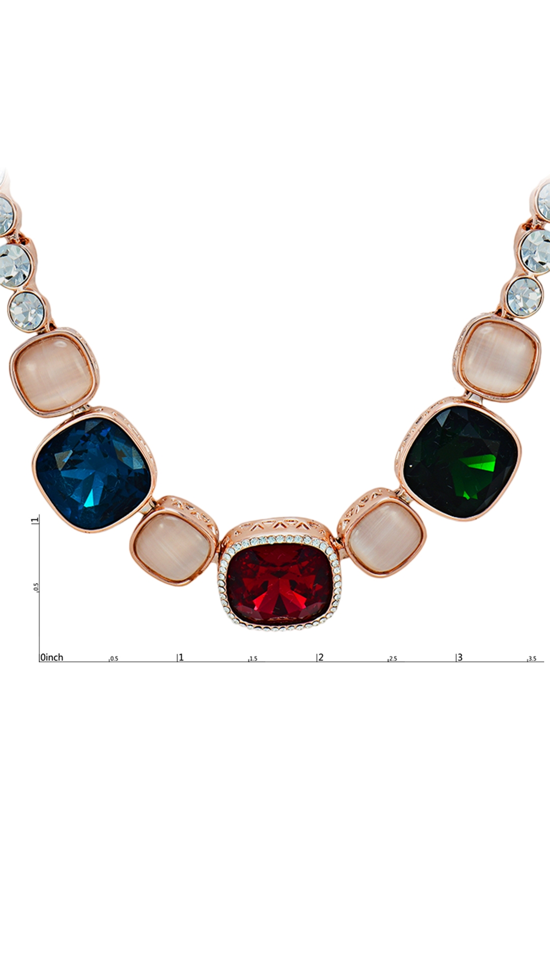 Lovely And Touching ZincAlloy Crystal 2 Pieces Jewelry Sets