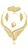 Picture of Excellent Big Gold Plated 4 Pieces Jewelry Sets