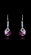 Picture of Low Rate Big Platinum Plated Drop & Dangle