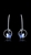 Picture of Novel Style Single Stone Platinum Plated Drop & Dangle