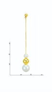 Picture of Fantastic Zinc-Alloy Venetian Pearl Drop & Dangle