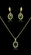Picture of China Luxury Green 2 Pieces Jewelry Sets