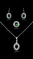 Picture of Mainstream Of  Brass Platinum Plated 3 Pieces Jewelry Sets