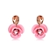 Show details for Touching Flowers & Plants Rose Gold Plated Stud 