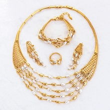 Show details for Beautiful Dubai Style African Style 4 Pieces Jewelry Sets