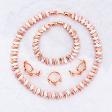 Show details for Gorgeous Daily Multi-Tone Plated 4 Pieces Jewelry Sets