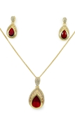 Picture of The Biggest Stock For  Red Crystal 2 Pieces Jewelry Sets