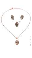 Picture of Brand New Colourful Rose Gold Plated 3 Pieces Jewelry Sets