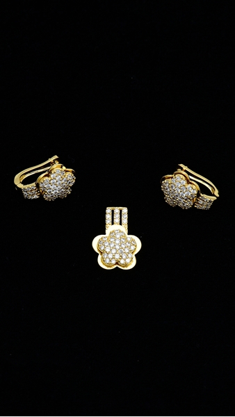 Picture of Superior Floral Brass 2 Pieces Jewelry Sets