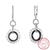 Picture of Hot Selling Platinum Plated Black Drop & Dangle