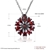 Picture of Unique Design Red Gunmetel Plated Necklaces & Pendants