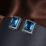 Picture of New Arrival Blue Gunmetel Plated Stud 
