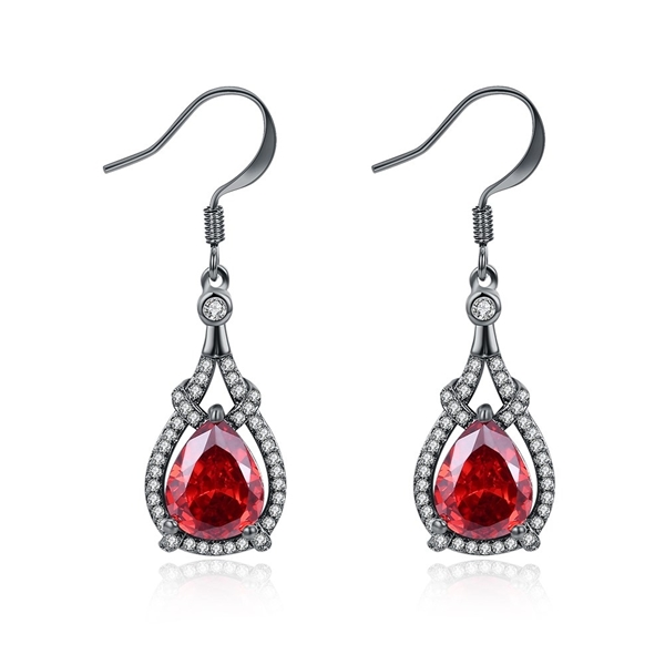 Picture of Cheap Red Gunmetel Plated Drop & Dangle