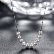 Picture of Popular Design Platinum Plated Venetian Pearl Necklaces & Pendants