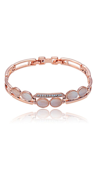 Picture of Online Fashion Bag Wholesale Rose Gold Plated Small Bracelets