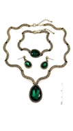 Picture of Excellent Gold Plated Green 3 Pieces Jewelry Sets