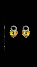 Show details for Online Accessories Wholesale Swarovski Element Colourful Stud 