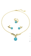 Picture of Discount South American Gold Plated 3 Pieces Jewelry Sets