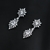 Picture of Copper Brass Cubic Zirconia Dangle Earrings 1JJ042432E