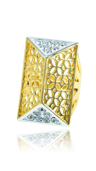 Picture of Latest Zinc-Alloy Gold Plated Fashion Rings