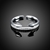 Picture of Lovely And Touching White Platinum Plated Fashion Rings