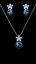 Show details for Touching And Cute Platinum Plated Floral 2 Pieces Jewelry Sets