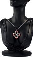 Picture of Top-A Platinum Plated Clover Collar 16 OR 18 Inches