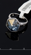 Picture of Touching Single Stone Gray Rings