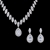 Picture of Cubic Zirconia Wedding Necklace And Earring Sets 1JJ050885S
