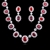 Picture of  Wedding Cubic Zirconia Necklace And Earring Sets 1JJ050961S