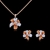 Picture of Zinc Alloy Flowers & Plants Necklace And Earring Sets 2YJ053548S