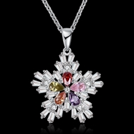 Picture of Cubic Zirconia Small Pendant Necklaces 3LK053769N