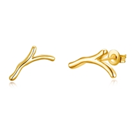 Show details for Simple Small Stud Earrings 3LK053816E