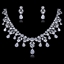 Show details for Cubic Zirconia Big Necklace And Earring Sets 1JJ054500S