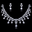 Show details for Cubic Zirconia Big Necklace And Earring Sets 1JJ054500S